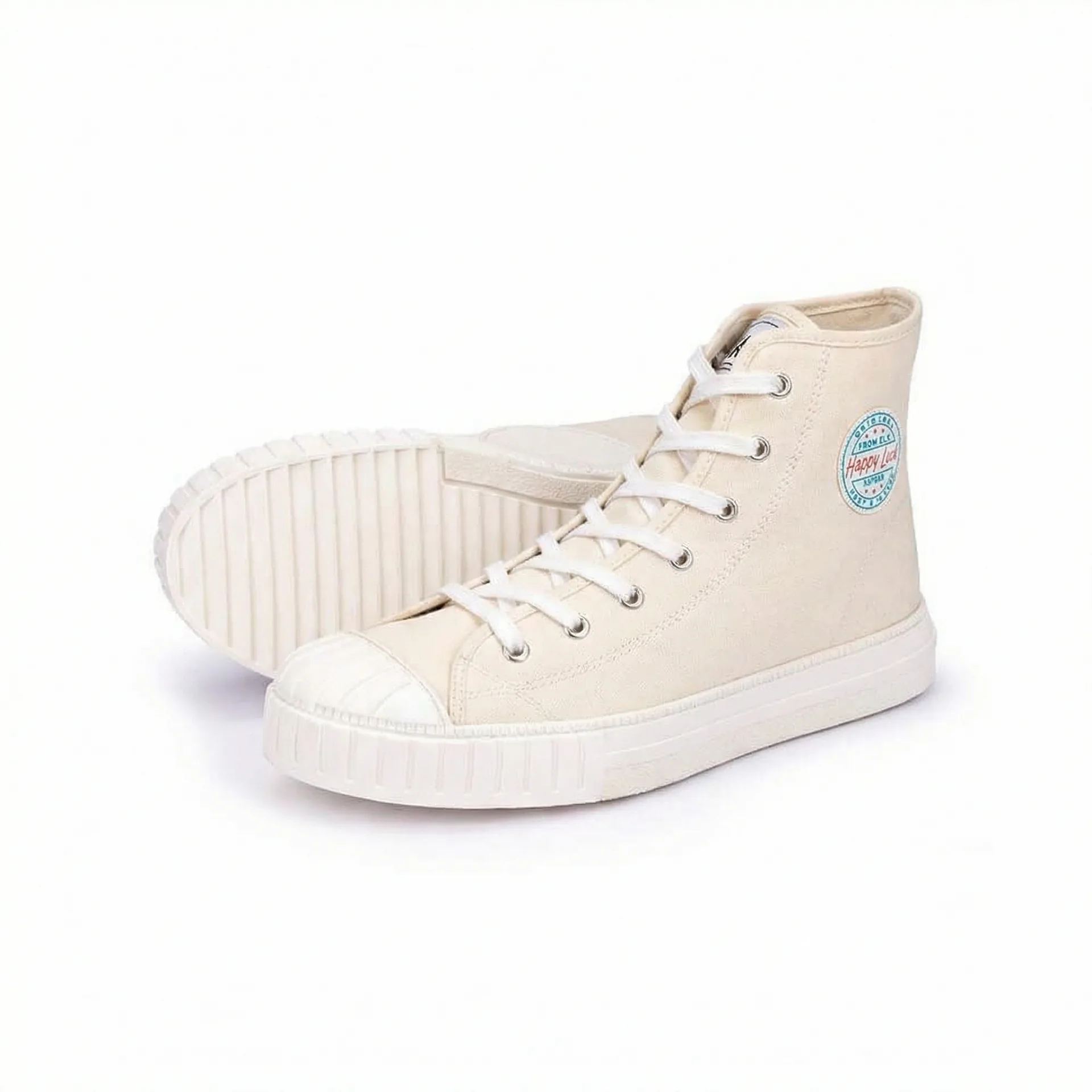 Product photo of a high-top canvas sneaker in a color variant